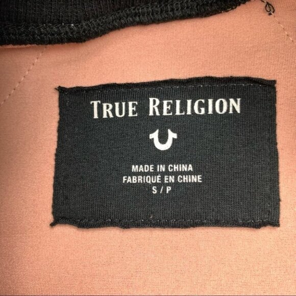 𝅺True Religion Sheer Sleeve Track  Jacket - Picture 10 of 11